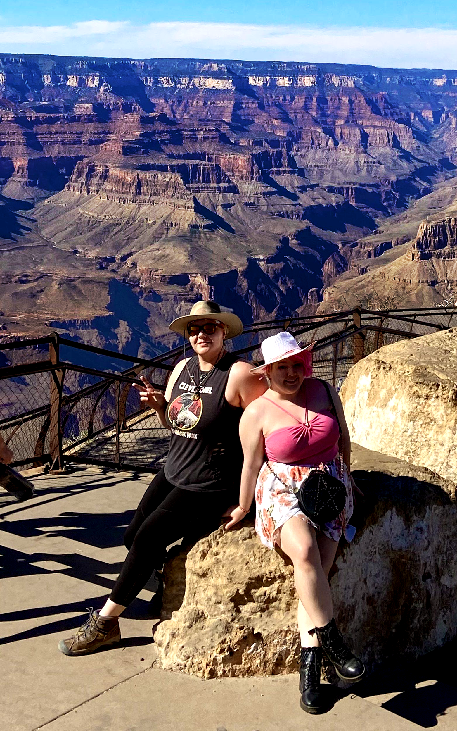 Jenna and Ezra at the Grand Canyon